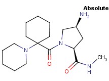 (2S,4S)-4-amino-N-methyl-1-[(1-piperidin-1-ylcyclohexyl)carbonyl]pyrrolidine-2-carboxamide