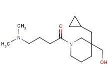 {3-(cyclopropylmethyl)-1-[4-(dimethylamino)butanoyl]-3-piperidinyl}methanol