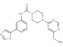 4-(6-ethylpyrimidin-4-yl)-N-[3-(1,3-oxazol-5-yl)phenyl]piperazine-1-carboxamide