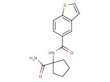 N-[1-(aminocarbonyl)cyclopentyl]-1-benzothiophene-5-carboxamide