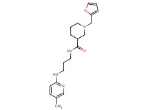 1-(2-furylmethyl)-N-{3-[(5-methyl-2-pyridinyl)amino]propyl}-3-piperidinecarboxamide