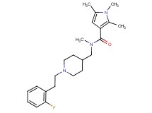 N-({1-[2-(2-fluorophenyl)ethyl]piperidin-4-yl}methyl)-N,1,2,5-tetramethyl-1H-pyrrole-3-carboxamide