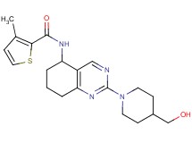 N-{2-[4-(hydroxymethyl)-1-piperidinyl]-5,6,7,8-tetrahydro-5-quinazolinyl}-3-methyl-2-thiophenecarboxamide