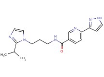 N-[3-(2-isopropyl-1H-imidazol-1-yl)propyl]-6-(1H-pyrazol-3-yl)nicotinamide