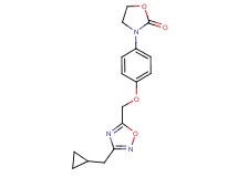 3-(4-{[3-(cyclopropylmethyl)-1,2,4-oxadiazol-5-yl]methoxy}phenyl)-1,3-oxazolidin-2-one