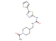 N-[(1-acetylpiperidin-4-yl)methyl]-N'-[5-(2-thienyl)-1,3,4-thiadiazol-2-yl]urea