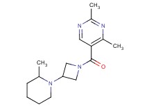 2,4-dimethyl-5-{[3-(2-methylpiperidin-1-yl)azetidin-1-yl]carbonyl}pyrimidine