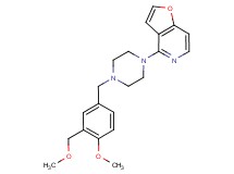 4-{4-[4-methoxy-3-(methoxymethyl)benzyl]piperazin-1-yl}furo[3,2-c]pyridine