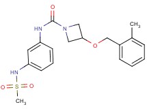 3-[(2-methylbenzyl)oxy]-N-{3-[(methylsulfonyl)amino]phenyl}azetidine-1-carboxamide