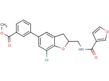 methyl 3-{7-chloro-2-[(3-furoylamino)methyl]-2,3-dihydro-1-benzofuran-5-yl}benzoate