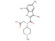 N-(1-methyl-4-piperidinyl)-N-[(3,5,7-trimethyl-1H-indol-2-yl)carbonyl]glycine
