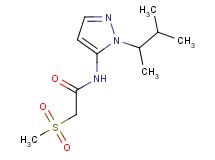 N-[1-(1,2-dimethylpropyl)-1H-pyrazol-5-yl]-2-(methylsulfonyl)acetamide