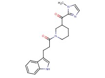 {1-[3-(1H-indol-3-yl)propanoyl]-3-piperidinyl}(1-methyl-1H-imidazol-2-yl)methanone