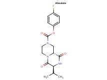 4-fluorophenyl (7S,9aR)-7-isopropyl-6,9-dioxooctahydro-2H-pyrazino[1,2-a]pyrazine-2-carboxylate
