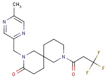 2-[(5-methylpyrazin-2-yl)methyl]-8-(3,3,3-trifluoropropanoyl)-2,8-diazaspiro[5.5]undecan-3-one