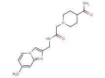 1-(2-{[(7-methylimidazo[1,2-a]pyridin-2-yl)methyl]amino}-2-oxoethyl)-4-piperidinecarboxamide