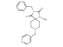 3-benzyl-1-methyl-8-(4-pyridinylmethyl)-1,3,8-triazaspiro[4.5]decane-2,4-dione