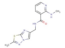 2-(methylamino)-N-[(2-methylimidazo[2,1-b][1,3,4]thiadiazol-6-yl)methyl]nicotinamide