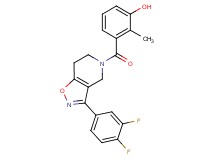3-{[3-(3,4-difluorophenyl)-6,7-dihydroisoxazolo[4,5-c]pyridin-5(4H)-yl]carbonyl}-2-methylphenol