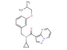 N-cyclopropyl-N-(3-isobutoxybenzyl)pyrazolo[1,5-a]pyrimidine-3-carboxamide