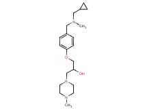1-(4-{[(cyclopropylmethyl)(methyl)amino]methyl}phenoxy)-3-(4-methylpiperazin-1-yl)propan-2-ol