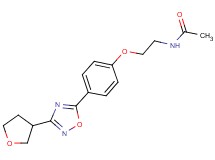 N-(2-{4-[3-(tetrahydrofuran-3-yl)-1,2,4-oxadiazol-5-yl]phenoxy}ethyl)acetamide