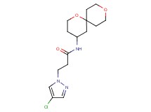 3-(4-chloro-1H-pyrazol-1-yl)-N-1,9-dioxaspiro[5.5]undec-4-ylpropanamide