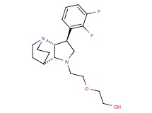 2-{2-[(2R*,3S*,6R*)-3-(2,3-difluorophenyl)-1,5-diazatricyclo[5.2.2.0~2,6~]undec-5-yl]ethoxy}ethanol
