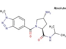 (4R)-4-amino-N-isopropyl-1-[(1-methyl-1H-1,2,3-benzotriazol-5-yl)carbonyl]-L-prolinamide