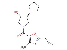 (3'S*,4'S*)-1'-[(2-ethyl-4-methyl-1,3-oxazol-5-yl)carbonyl]-1,3'-bipyrrolidin-4'-ol