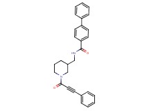N-{[1-(3-phenyl-2-propynoyl)-3-piperidinyl]methyl}-4-biphenylcarboxamide