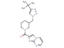 2-({3-[(4-tert-butyl-1H-1,2,3-triazol-1-yl)methyl]piperidin-1-yl}carbonyl)imidazo[1,2-a]pyrimidine