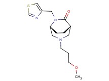 (1S*,5R*)-3-(3-methoxypropyl)-6-(1,3-thiazol-4-ylmethyl)-3,6-diazabicyclo[3.2.2]nonan-7-one