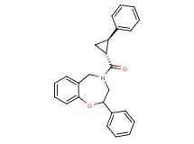 2-phenyl-4-{[(1R*,2R*)-2-phenylcyclopropyl]carbonyl}-2,3,4,5-tetrahydro-1,4-benzoxazepine