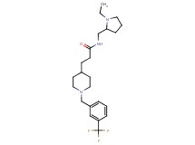 N-[(1-ethyl-2-pyrrolidinyl)methyl]-3-{1-[3-(trifluoromethyl)benzyl]-4-piperidinyl}propanamide