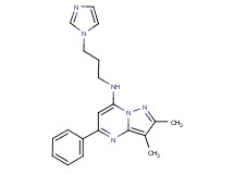 N-[3-(1H-imidazol-1-yl)propyl]-2,3-dimethyl-5-phenylpyrazolo[1,5-a]pyrimidin-7-amine