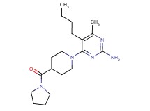5-butyl-4-methyl-6-[4-(pyrrolidin-1-ylcarbonyl)piperidin-1-yl]pyrimidin-2-amine