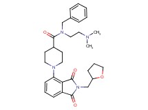 N-benzyl-N-[2-(dimethylamino)ethyl]-1-[1,3-dioxo-2-(tetrahydro-2-furanylmethyl)-2,3-dihydro-1H-isoindol-4-yl]-4-piperidinecarboxamide