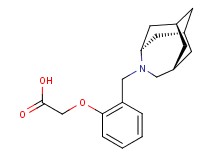 {2-[(1R*,3s,6r,8S*)-4-azatricyclo[4.3.1.1~3,8~]undec-4-ylmethyl]phenoxy}acetic acid
