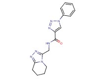 1-phenyl-N-(5,6,7,8-tetrahydro[1,2,4]triazolo[4,3-a]pyridin-3-ylmethyl)-1H-1,2,3-triazole-4-carboxamide