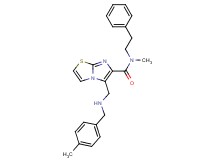 N-methyl-5-{[(4-methylbenzyl)amino]methyl}-N-(2-phenylethyl)imidazo[2,1-b][1,3]thiazole-6-carboxamide