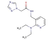 N-{[2-(diethylamino)-3-pyridinyl]methyl}-2-(1H-1,2,4-triazol-1-yl)acetamide