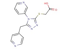 {[4-pyridin-3-yl-5-(pyridin-4-ylmethyl)-4H-1,2,4-triazol-3-yl]thio}acetic acid