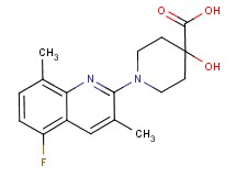 1-(5-fluoro-3,8-dimethylquinolin-2-yl)-4-hydroxypiperidine-4-carboxylic acid