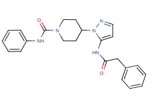 N-phenyl-4-{5-[(phenylacetyl)amino]-1H-pyrazol-1-yl}-1-piperidinecarboxamide
