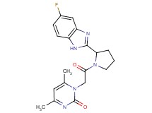 1-{2-[2-(5-fluoro-1H-benzimidazol-2-yl)-1-pyrrolidinyl]-2-oxoethyl}-4,6-dimethyl-2(1H)-pyrimidinone