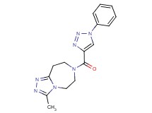 3-methyl-7-[(1-phenyl-1H-1,2,3-triazol-4-yl)carbonyl]-6,7,8,9-tetrahydro-5H-[1,2,4]triazolo[4,3-d][1,4]diazepine