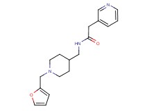 N-{[1-(2-furylmethyl)piperidin-4-yl]methyl}-2-pyridin-3-ylacetamide