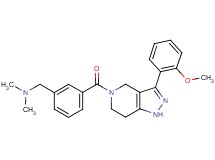 (3-{[3-(2-methoxyphenyl)-1,4,6,7-tetrahydro-5H-pyrazolo[4,3-c]pyridin-5-yl]carbonyl}benzyl)dimethylamine trifluoroacetate