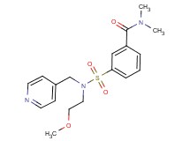 3-{[(2-methoxyethyl)(pyridin-4-ylmethyl)amino]sulfonyl}-N,N-dimethylbenzamide